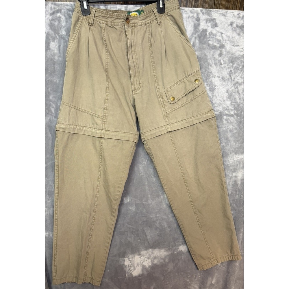 Cabela's Outdoor Teen Convertible Zip-Off Cargo Pants Safari 11/12 Hiking Cotton
